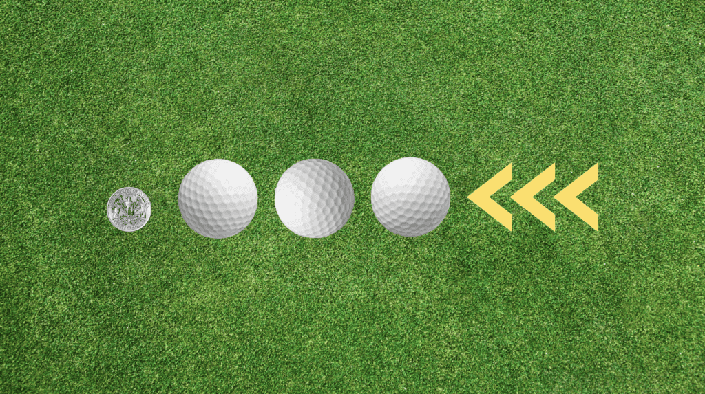 The coin drill is a simple drill perfect for quick putting practice